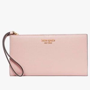 Kate Spade Morgan Continental Wristlet in pink dunne